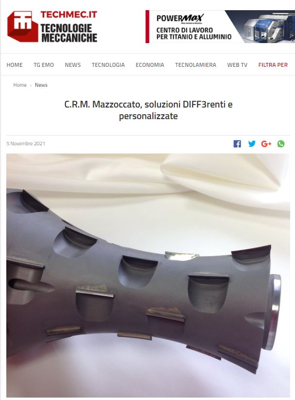 C.R.M. Mazzoccato su Techmec.it